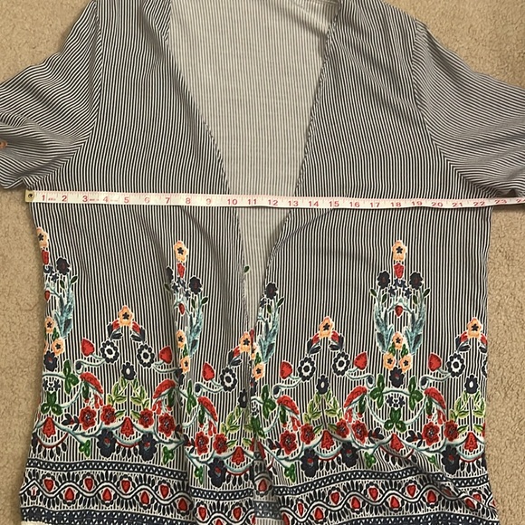 Emery Rose Floral Kimono Open Cardigan Boho Beach Tassels, size 2XL (runs small) - Picture 10 of 14